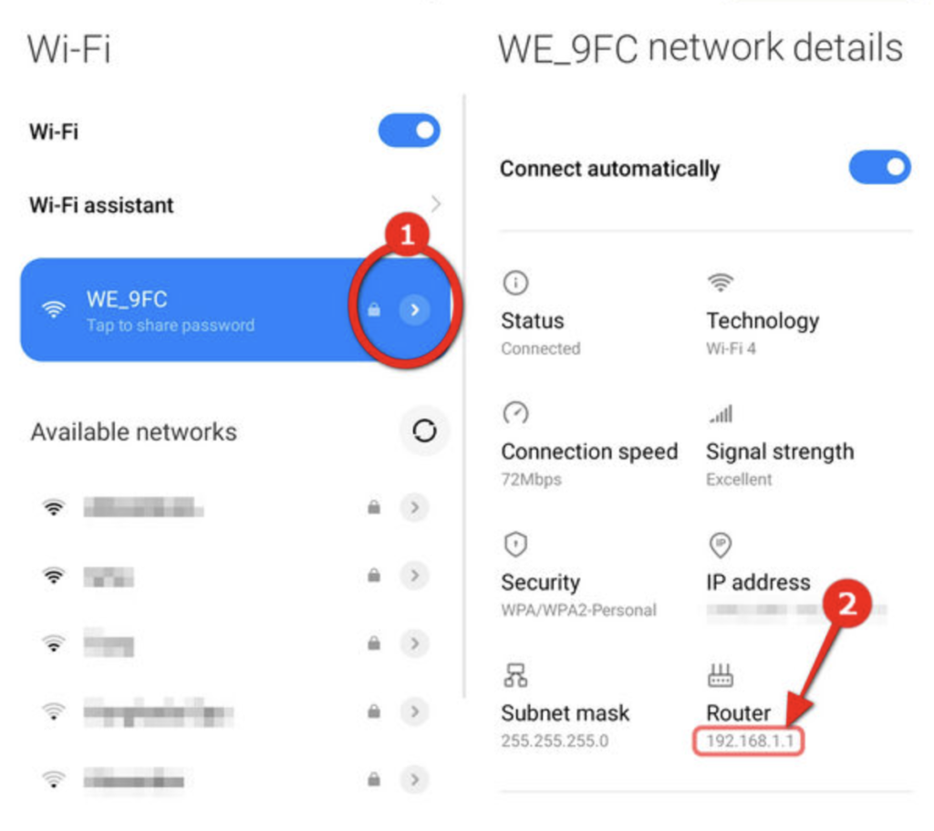 معرفة عنوان IP من موبايل أندرويد